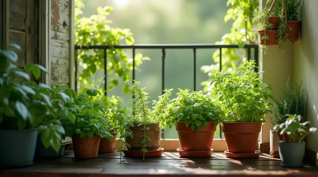 Balcony Herb Garden